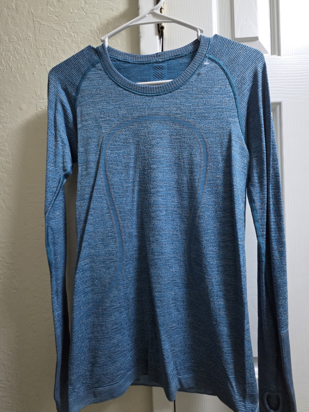 lululemon athletica Teal-Blue Switfly Long Sleeve Top